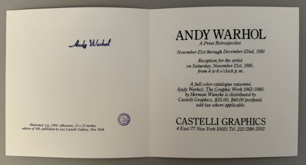 Andy WARHOL (1928-1987), d'après. - Image 2