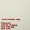 Andy WARHOL(1928-1987), d’après  Bighorn Ram. – Image 2