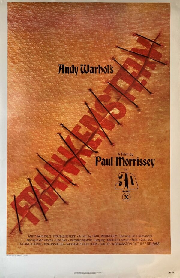 Andy WARHOL (1928-1987), D'après  Affiche pour le film Andy Warhol’s Frankenstein par Paul Morrissey ,1974