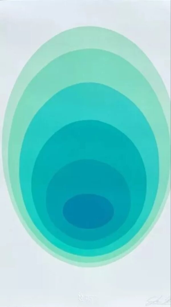 Jan KALAB (Né en 1978)  Vibrating Egg (Verde)