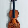 Keith HARING (1958-1990), Attribué à.  Violon portant un dessin au marqueur noir,