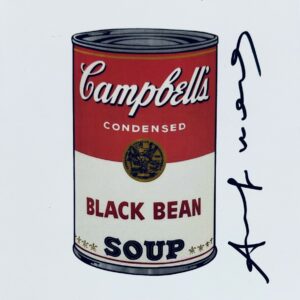 Andy WARHOL (1928-1987), d'après.  Black Bean Soup, From Campbell’s Soup.