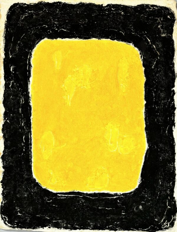 Bram BOGART (1921-2012)  Jaune et noir, 1966.