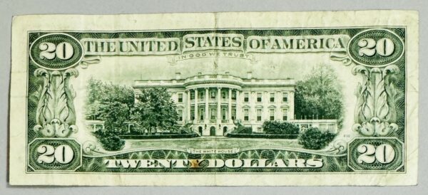 Andy WARHOL (1928-1987), Attribué à. Billet de 20 dollars Américain.   Signé « Andy Warhol » au marqueur et porte un dessin au marqueur. – Image 2
