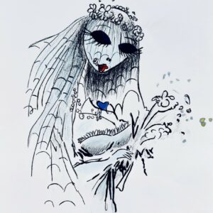 Tim BURTON (Né en 1958)  The bride.