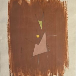 Raul LOZZA (1911-2008), Argentine.  Série ‘’La linea en funcion del plano’’ Estructura obra n°235, 1950.