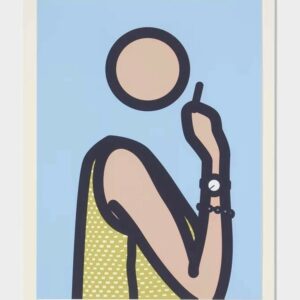 Julian OPIE  Ruth with a cigarette 2, 2005.