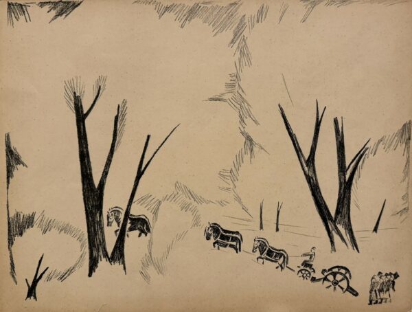 Mikhail LARIONOV (1881-1964), D’Après.  Ensemble de 9 gravures sur papier. - Image 2