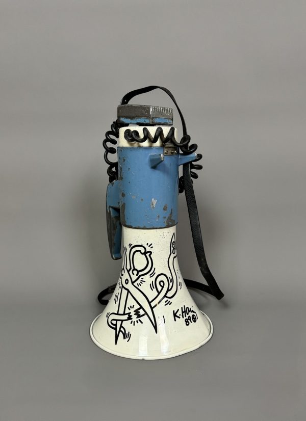Keith HARING (1958-1990), Attribué à. M  Mégaphone, 1988.