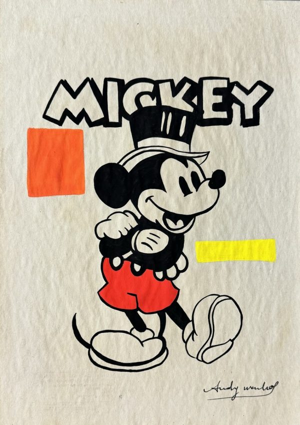 Andy WARHOL (1928-1987), Attribué à.  Mickey Mouse.