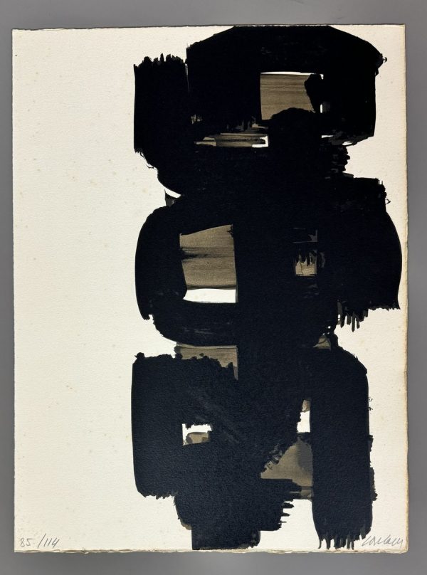 Pierre SOULAGES (1919-2022).    Lithographie n° 18.  1968. – Image 2