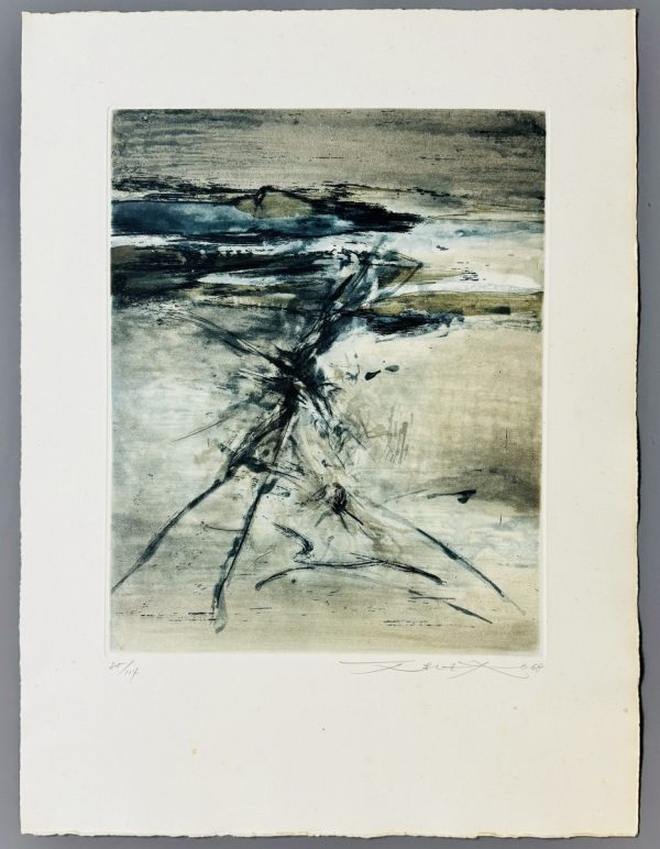 ZAO WOU KI (1921-2013).   Gravure n°187. 1968. – Image 2