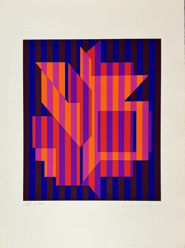 Victor VASARELY (1906-1997).  Sans titre. 1968.