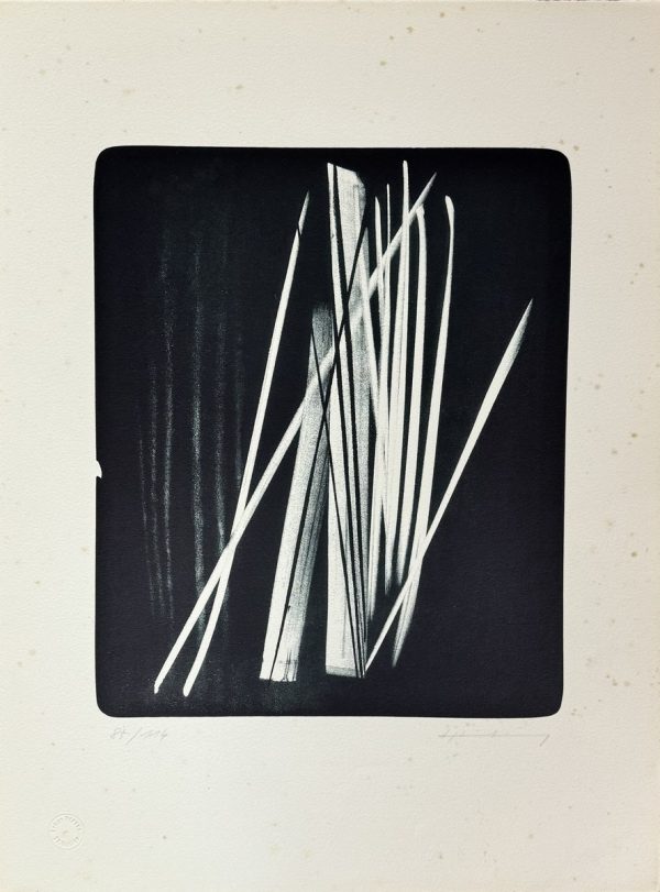 Hans HARTUNG (1904-1989).  Composition abstraite. 1968.