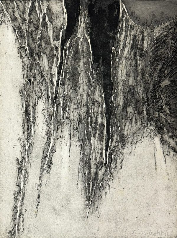 James GUITET (1925-2010).  Composition abstraite,1968.