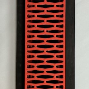 Bernard AUBERTIN (1934-2015)  Monochrome rouge, Parre-feu,1990.