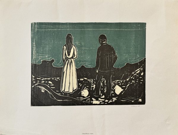 Edvard MUNCH (1863-1944),D’Après.  ” Two Human Beings, The Lonely Ones, 1894.