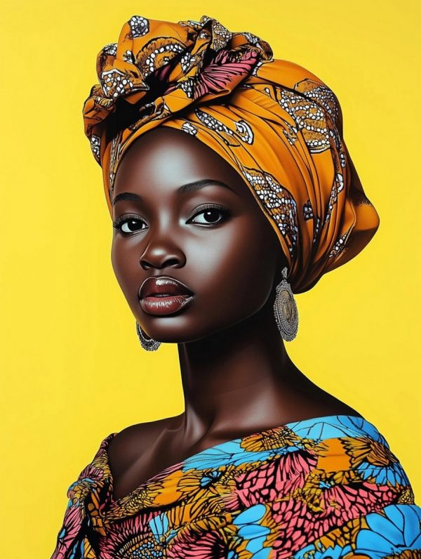 Ansou NIABALY (XX-XXIème siècle)  Sunlit Elegance.2024.