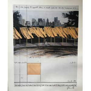 CHRISTO (Né en 1935)  The Gates Project for Central Park - Christo Projets Non Réalisés 1961 – 1989.