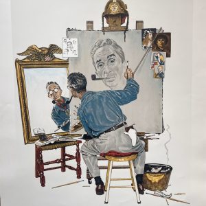 Norman ROCKWELL (1894-1978)  Study for triple self-portrait,1960.
