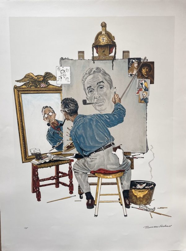 Norman ROCKWELL (1894-1978)  Study for triple self-portrait,1960.