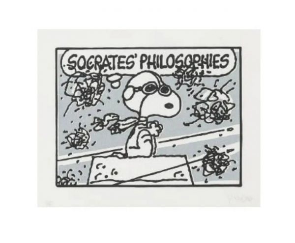 Mark DREW (Né en 1978)  Socrates Philosophies (Silver),2021.