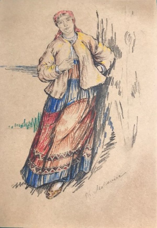 Filip andreevich MALYAVIN (1869-1940)  Paysanne russe.
