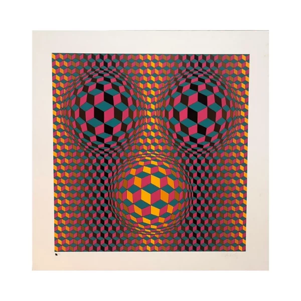 VICTOR VASARELY (1906-1997)   Virgo, 1982.