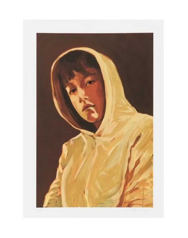 Claire TABOURET (Née en 1981)  Self-Portrait with a Hood (Pink), 2021.