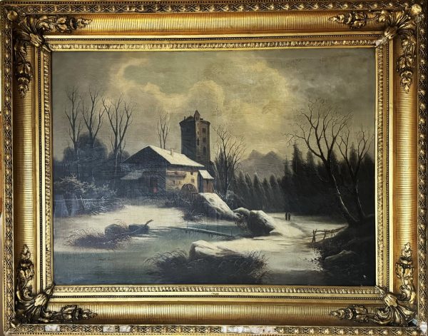 Petr Nikolajewitsch GRUZINSKY (1837-1892)  Village sous la neige. – Image 2