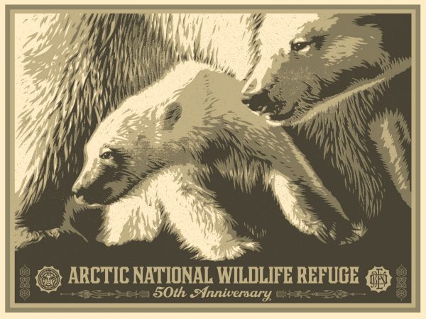 OBEY, Shepard FAIREY (Né en 1970), D’Après.  Arctic National Wildlife Refuge (50th Anniversary), 2010.