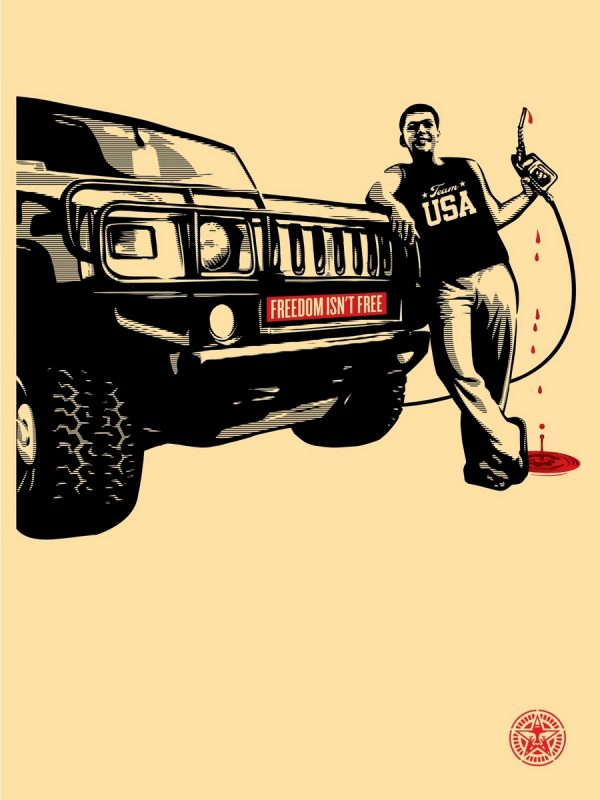 OBEY, Shepard FAIREY (Né en 1970), D’Après.  Freedom Isn’t Free.
