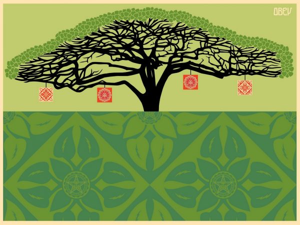 OBEY, Shepard FAIREY (Né en 1970), D’Après.  Green Power, 2017.