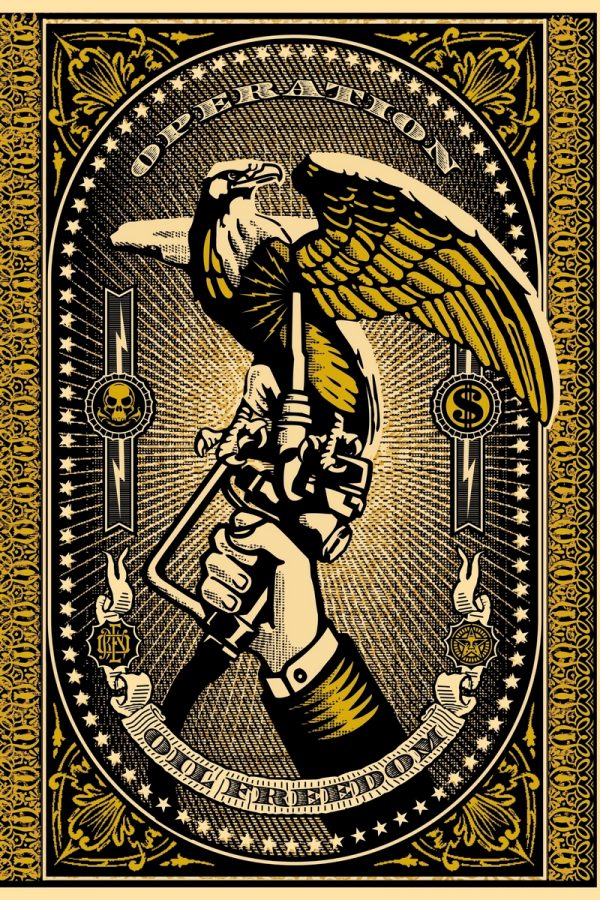 OBEY, Shepard FAIREY (Né en 1970), D’Après.  Operation Oil Freedom, 2007.