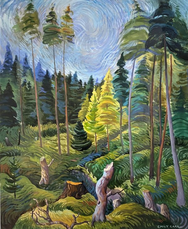 Emily M. CARR (1871-1945), Attribué à  Paysage de forêt