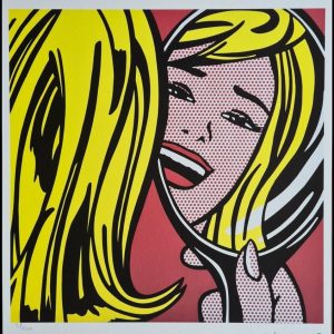 ROY LICHTENSTEIN (1923-1997) , D’Après. (After)  Girl in Mirror .