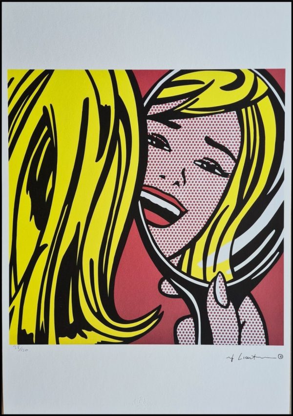 ROY LICHTENSTEIN (1923-1997) , D’Après. (After)  Girl in Mirror .
