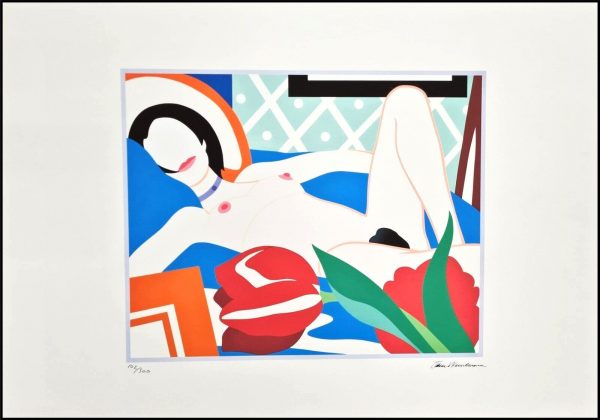 TOM WESSELMANN (1931-2004) , D’Après. (After)  Monica with TulipsLithographie sur papier