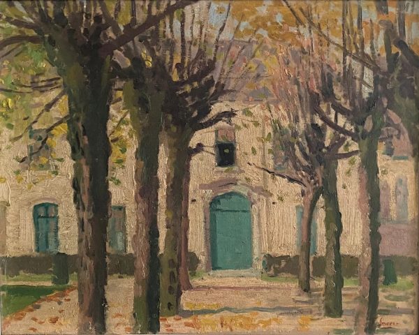 Frans SMEERS (1873-1960), Belgique  L’entrée du cloître