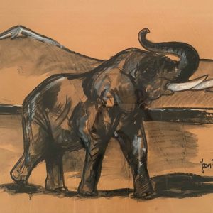 Jean POULAIN (1884 - 1967)  Eléphant, 1942