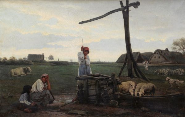 Iosif Evstaf'evic KRACKOVSKIJ (1854-1914)  Paysannes au puit.