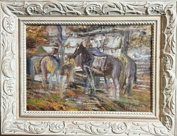 Michail Vasilievitch BOSKIN (1875-1930)  Chevaux au repos, 1914. – Image 2