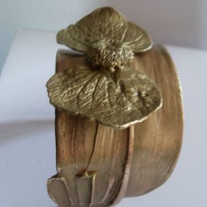 CLAUDE LALANNE (1925-2019)  Bracelet manchette Hortensia. Circa 1980