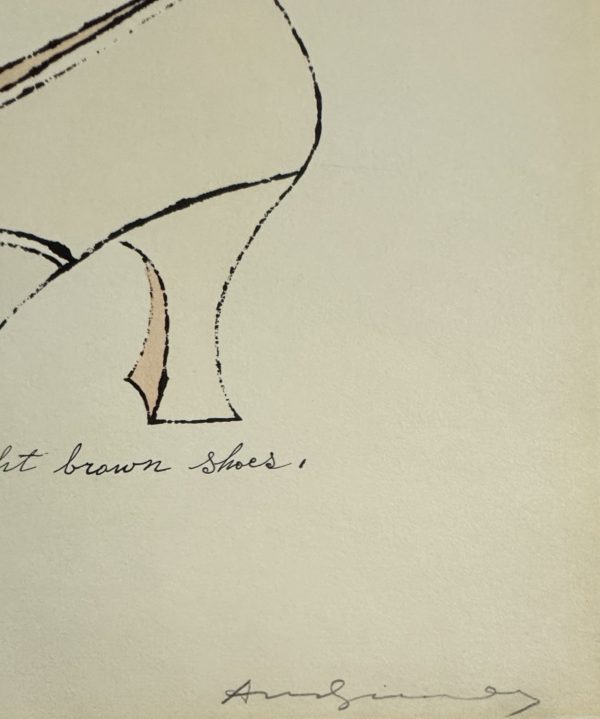 Andy WARHOL (1928-1987)  I dream of Jeannie with the light brown shoes, circa1955. – Image 2