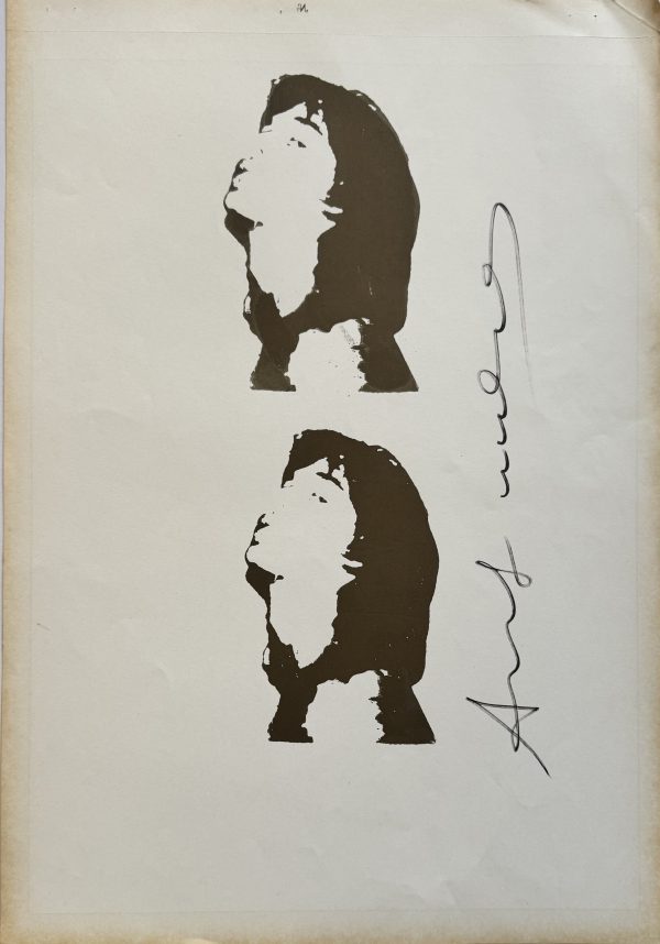 Andy WARHOL (1928-1987), D’Après.  Mike Jagger.