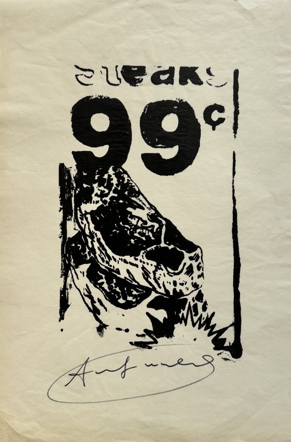 Andy WARHOL (1928-1987), D’Après.  Steaks 99cts.