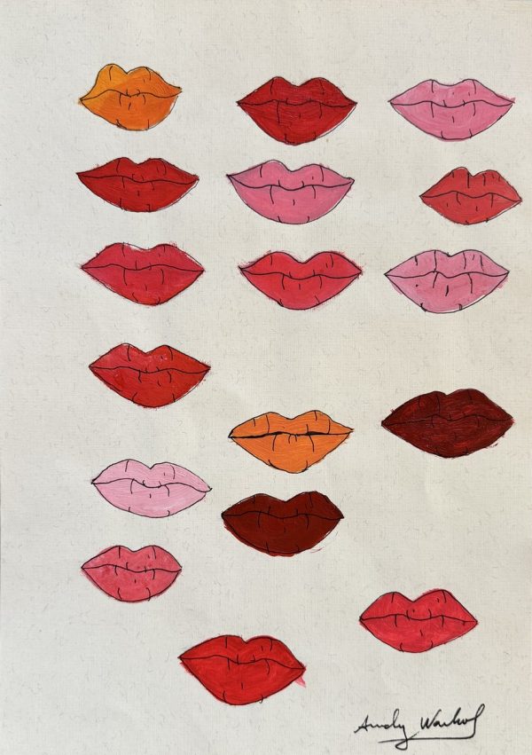 Andy WARHOL (1928-1987), Attribué à.  Kisses