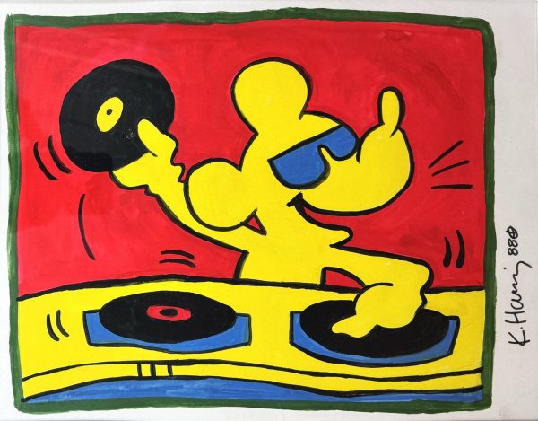 Keith HARING (1958-1990), Attribué à.  Sans titre, 1988.