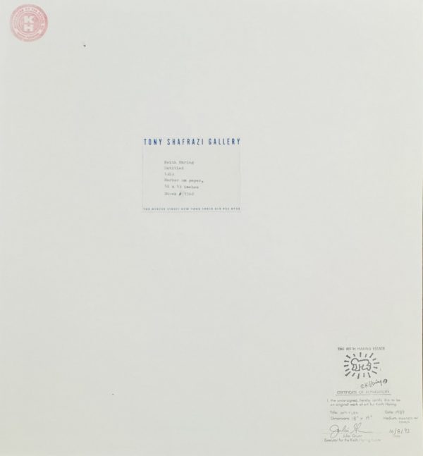 Keith HARING (1958-1990), Attribué à.  Sans titre, 1989. – Image 2