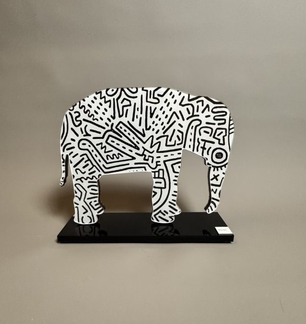 Keith HARING (1958-1990) d'Après.  Eléphant.